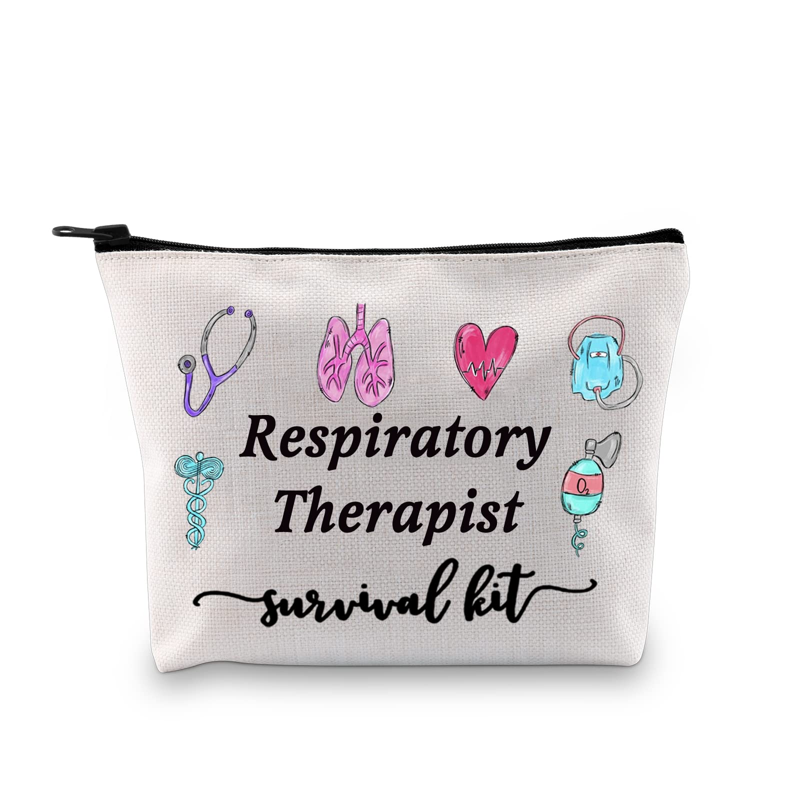 GJTIM Respiratory Therapist Makeup Bag Respiratory Therapist Survival Kit for RT Graduates (Survival RT Bag)