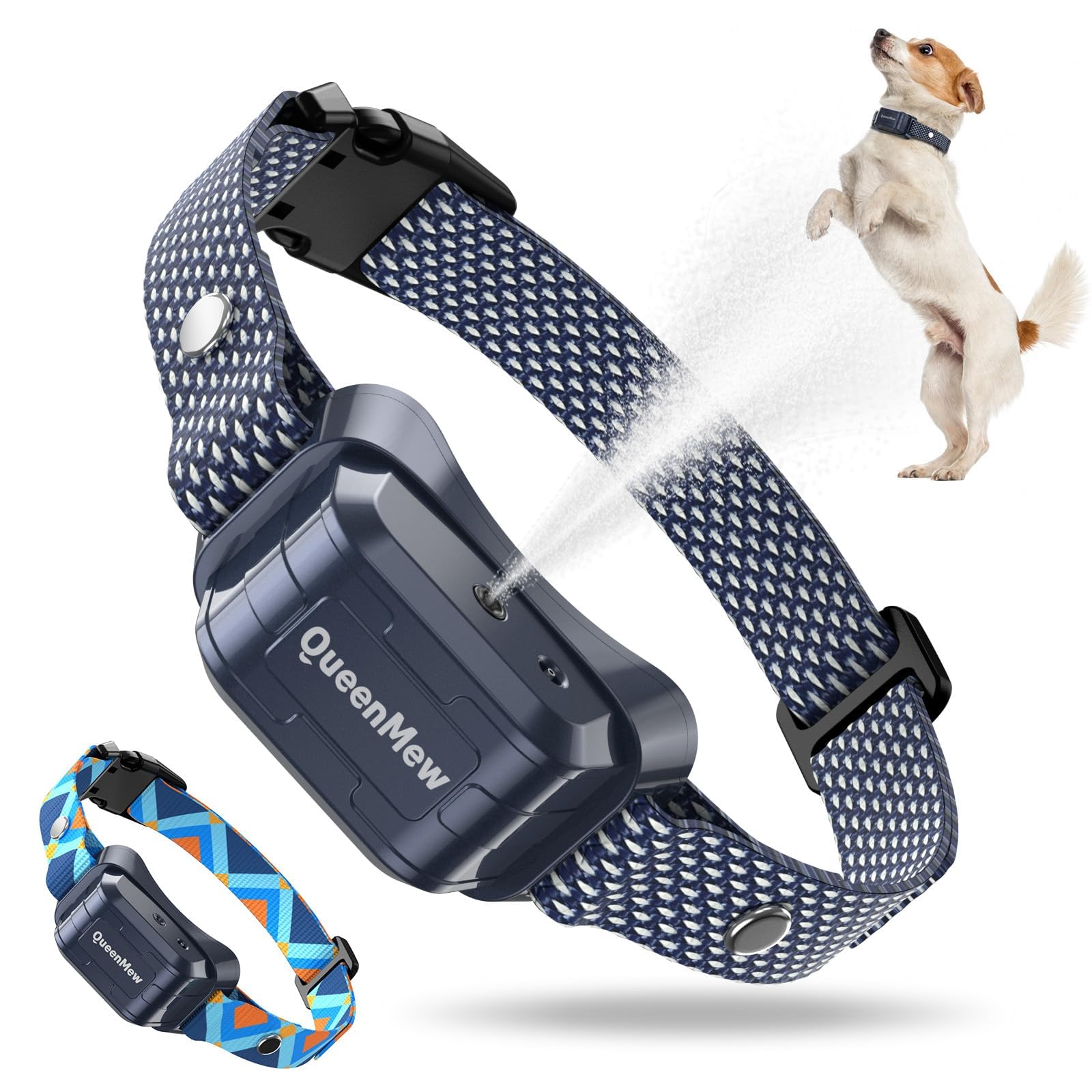 Tohoyard Citronella Bark Collar,Auto Citronella Dog Collar for Barking,Waterproof Safe Citronella Spray No Bark Collar Anti Barking Stop Bark Collar for Small Large Dogs, blue11