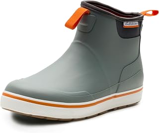 Grundens Men's Deck-Boss Ankle Boots: Waterproof Fishing Boots with Superior Traction & All-Day Comfort