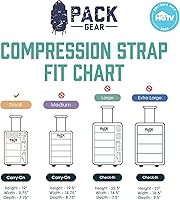 Vista 6 de Pack Gear Correa de compresión: construida para durar con nailon de alta calidad, esta correa hace que el embalaje sea rápido, fácil y eficiente
