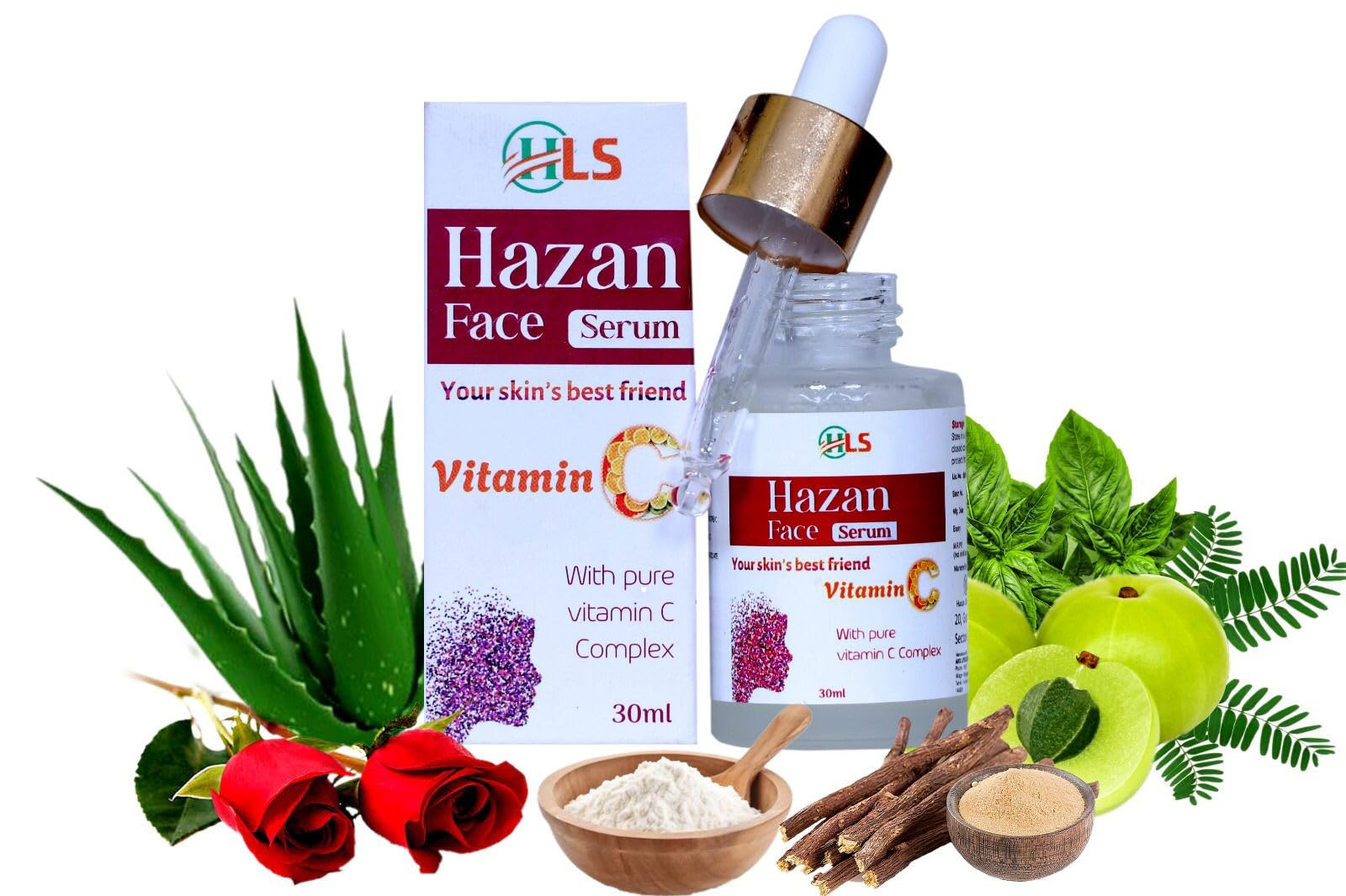 Vitamin C Face Serum | 100 % Pure & Natural 20X times more Vitamin C with Amla Booster | For Advanced Skin Brightening,Boost skin's Radiance,Reduces Dark spots |For Dry Skin | Anti-ageing serum for Winters | Men | Women | 30ml