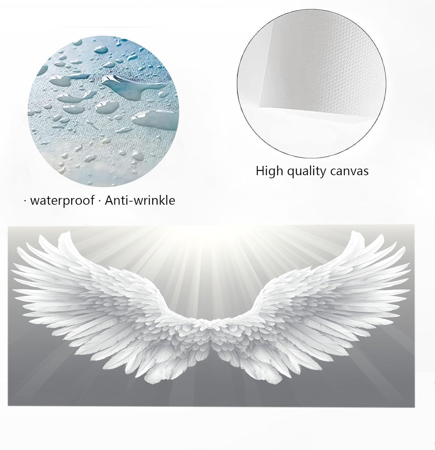 ZORYAN Ali D'Angelo Quadri Moderni Soggiorno Su Tela Bianco 60x120cm | Stampe Da Parete Senza Cornice, Quadretti Da Parete, Immagine Per Camera Da Letto