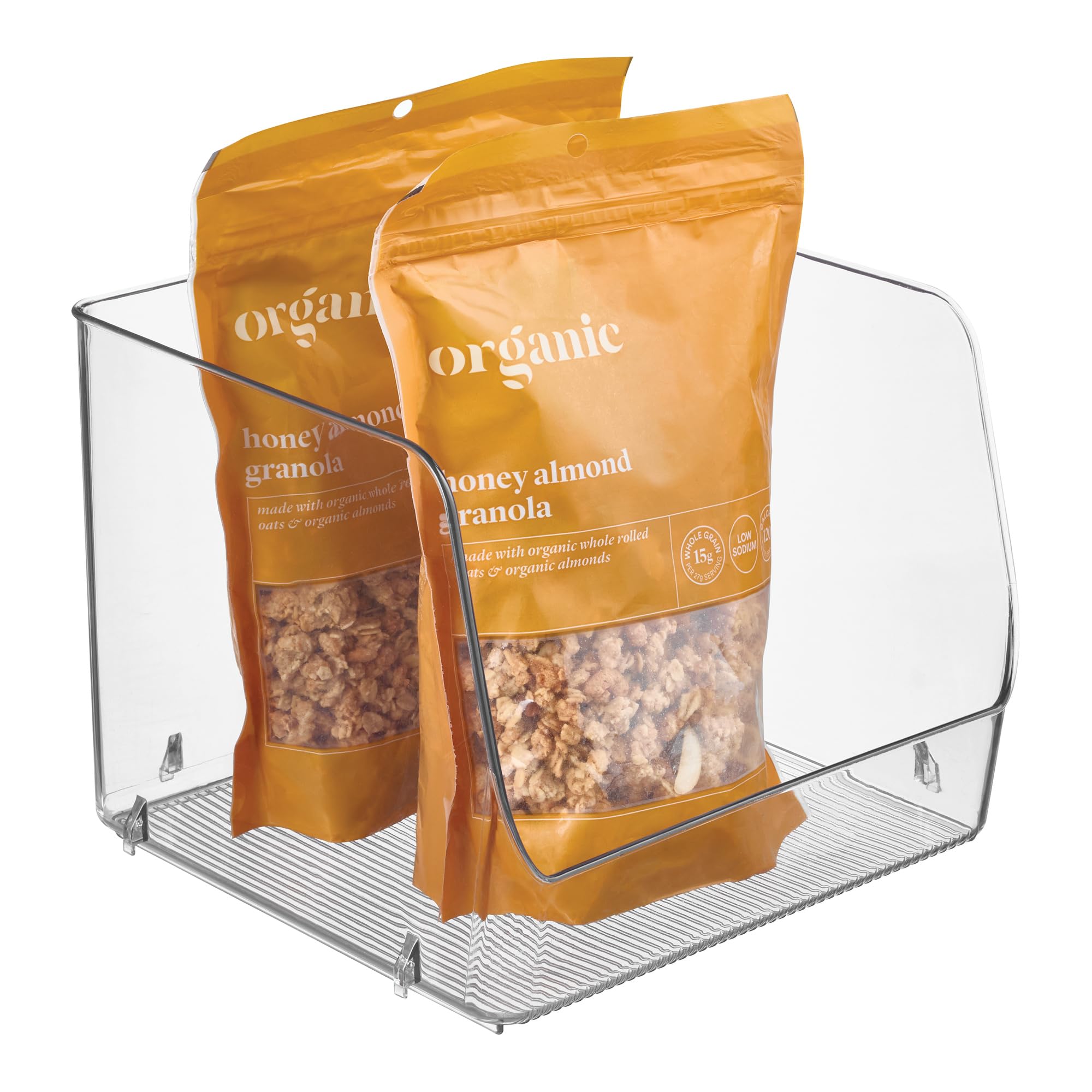 Linus Stacking Organizer Bin Large White 65370