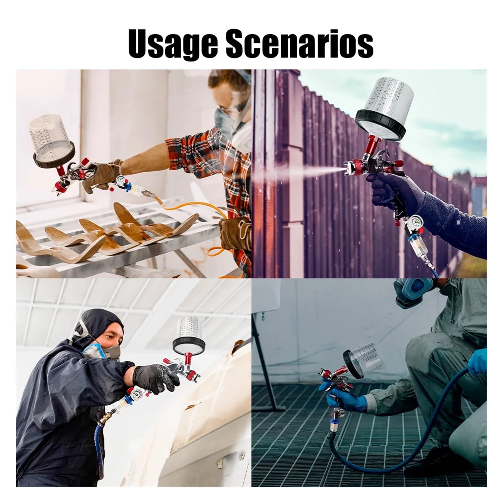 Regolazione della pressione pneumatica Regolatore del compressore d'aria con manometro G1/4 Facile da installare for pistole a spruzzo e accessori for utensili pneumatici