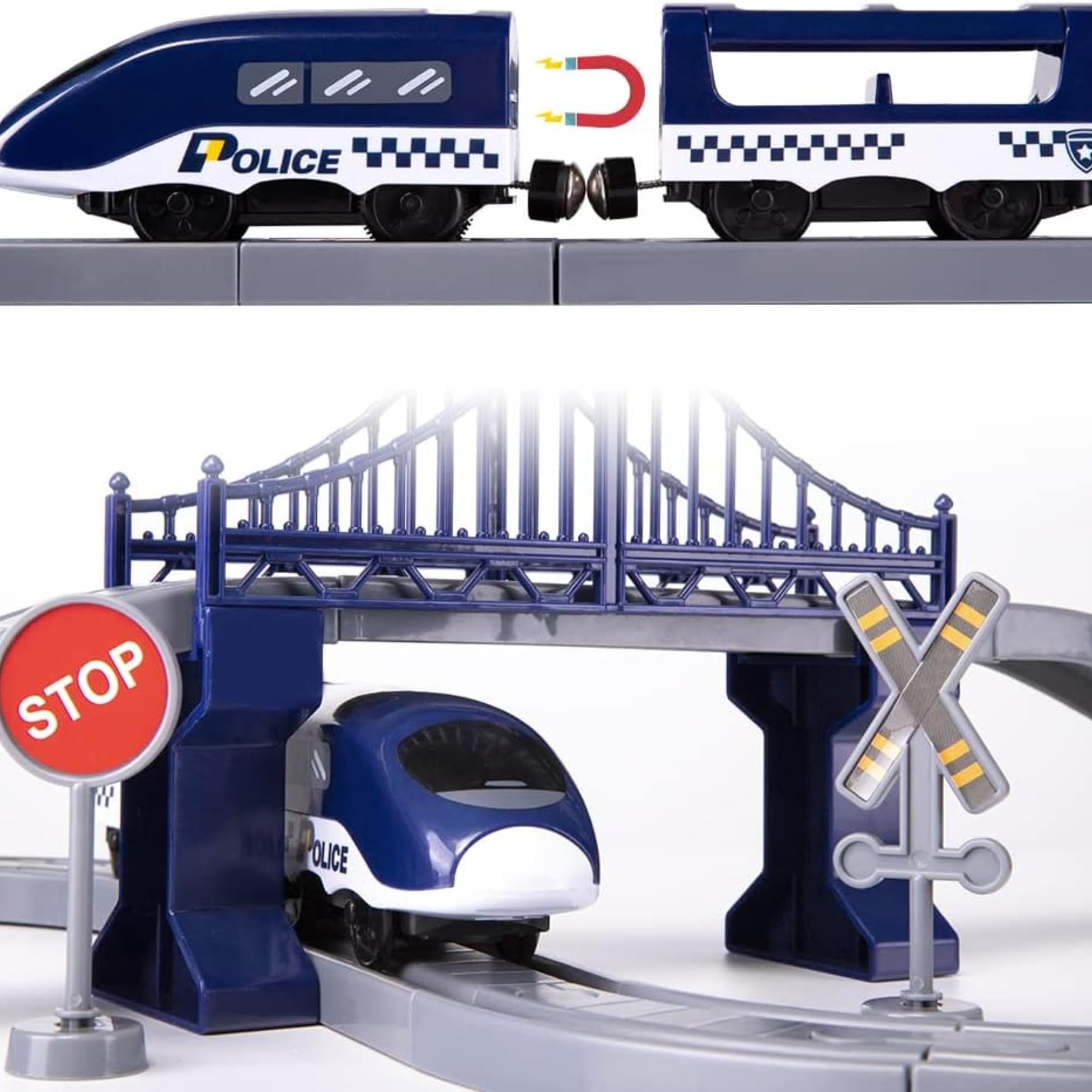 Emergency Rescue Train Playset, Red, H15cm x W39cm x D83.5cm - Image 4