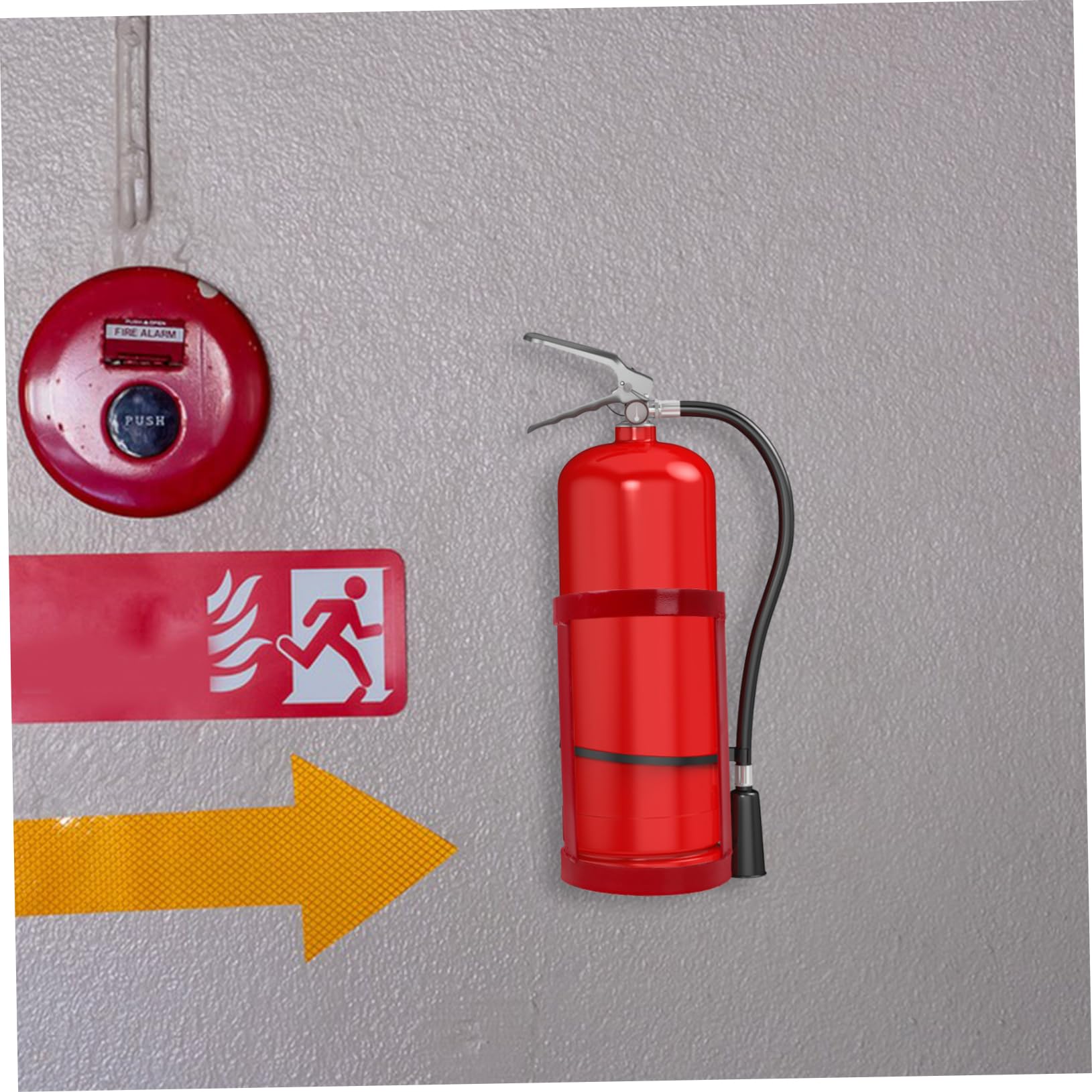 Supporto Rosso per Estintore in Ferro per Camion e Barche | Fissaggio Sicuro, Design Compatto, Installazione Semplice, Gabbia di Fissaggio per Uso Dedicato