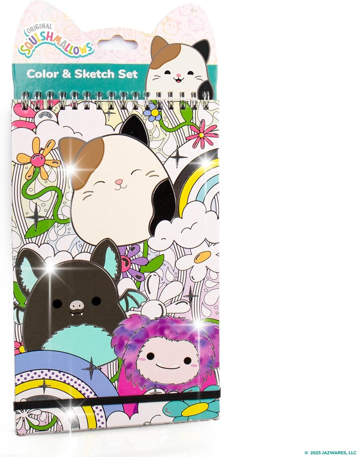 Original Squishmallows Color & Sketch Set, 15-Page Sketchbook, Color & Sketch Book, Sketch Pad, Drawing Pad for Kids, Coloring Books for Kids, Cute Coloring Books, Small Sketchbook, Coloring Book