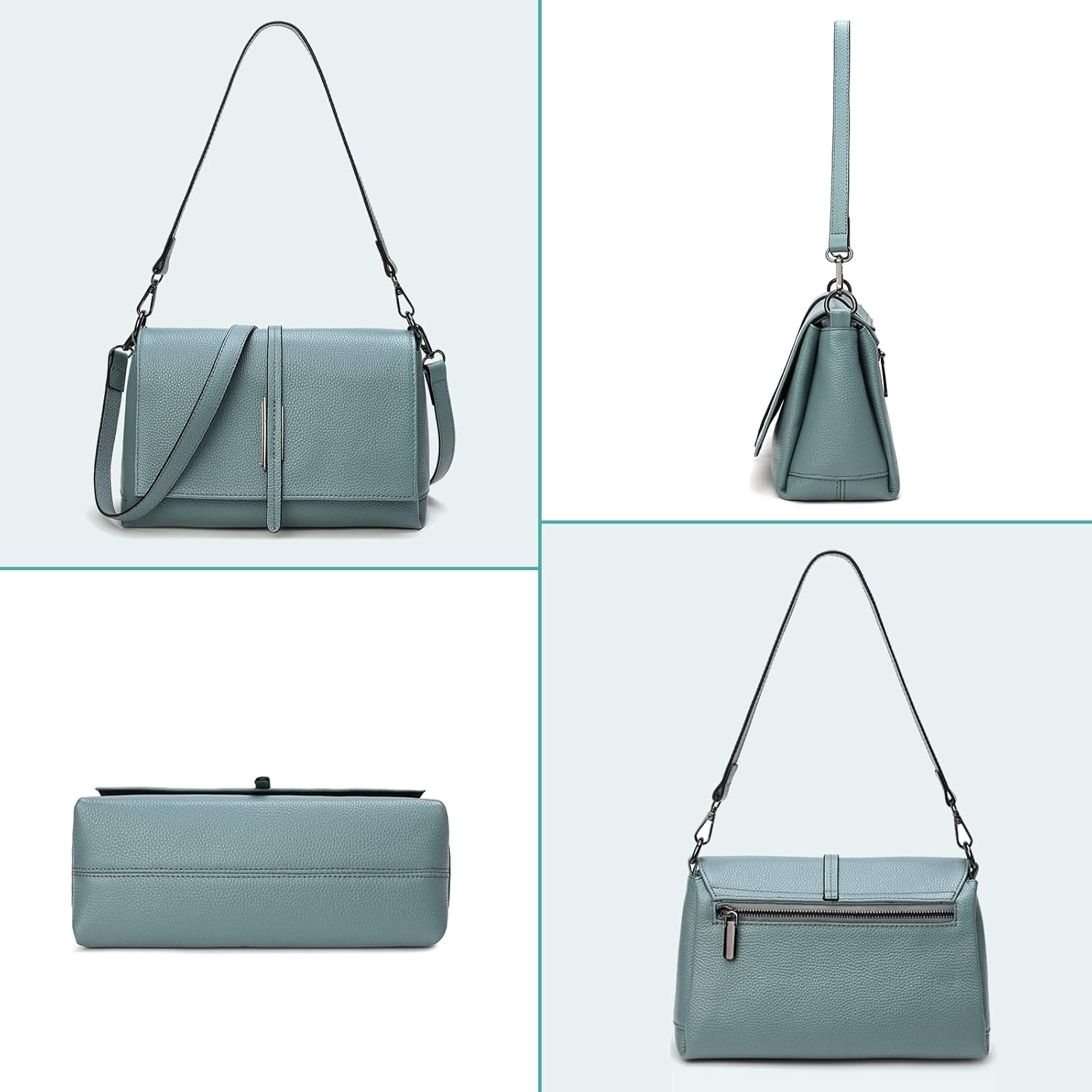 Women Genuine Leather Shoulder Bags Classic Crossbody Purses for Lady Handbag | Genuine Leather, Classic, Purses, Lady