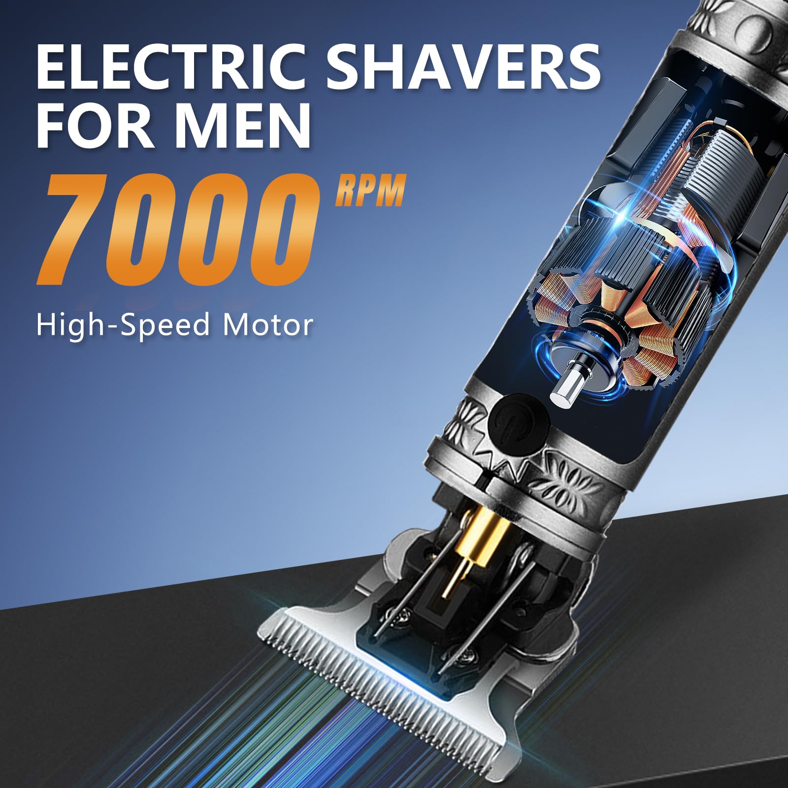 Cortapelos para hombres, juego profesional de recortadora de barba inalámbrica con hoja en T, kit de aseo eléctrico, afeitadora eléctrica para uso doméstico y de peluquería