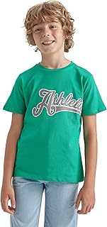 DeFacto Boys Regular Fit Crew Neck Short Sleeve Printed T-shirt