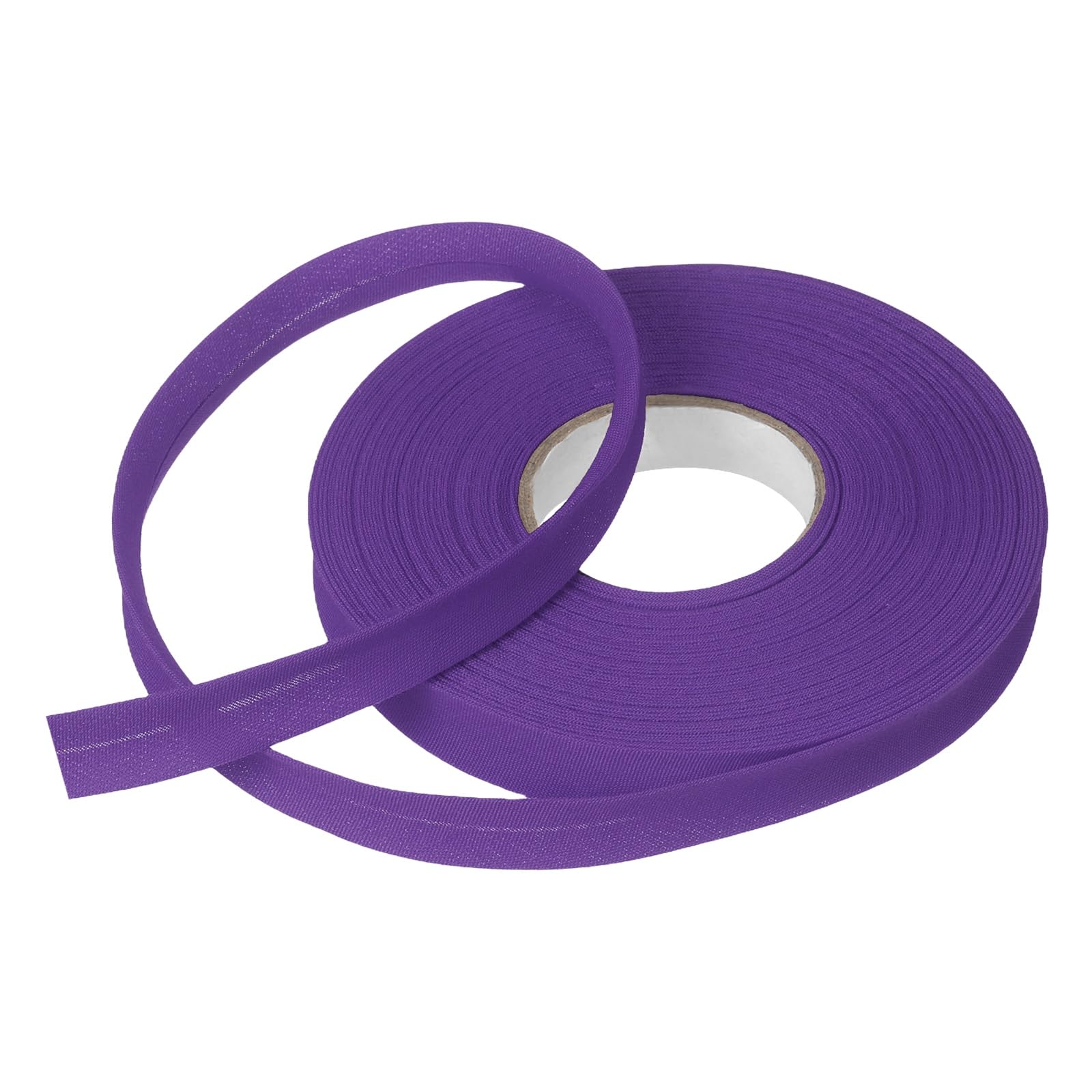 sourcing map 1/2 Inch Single Fold Bias Tape Polyester Continuous Bulk Bias Tape for Sewing,Seaming Quilting Hemming Binding Crafts (Purple 15 Yards) โ image 1