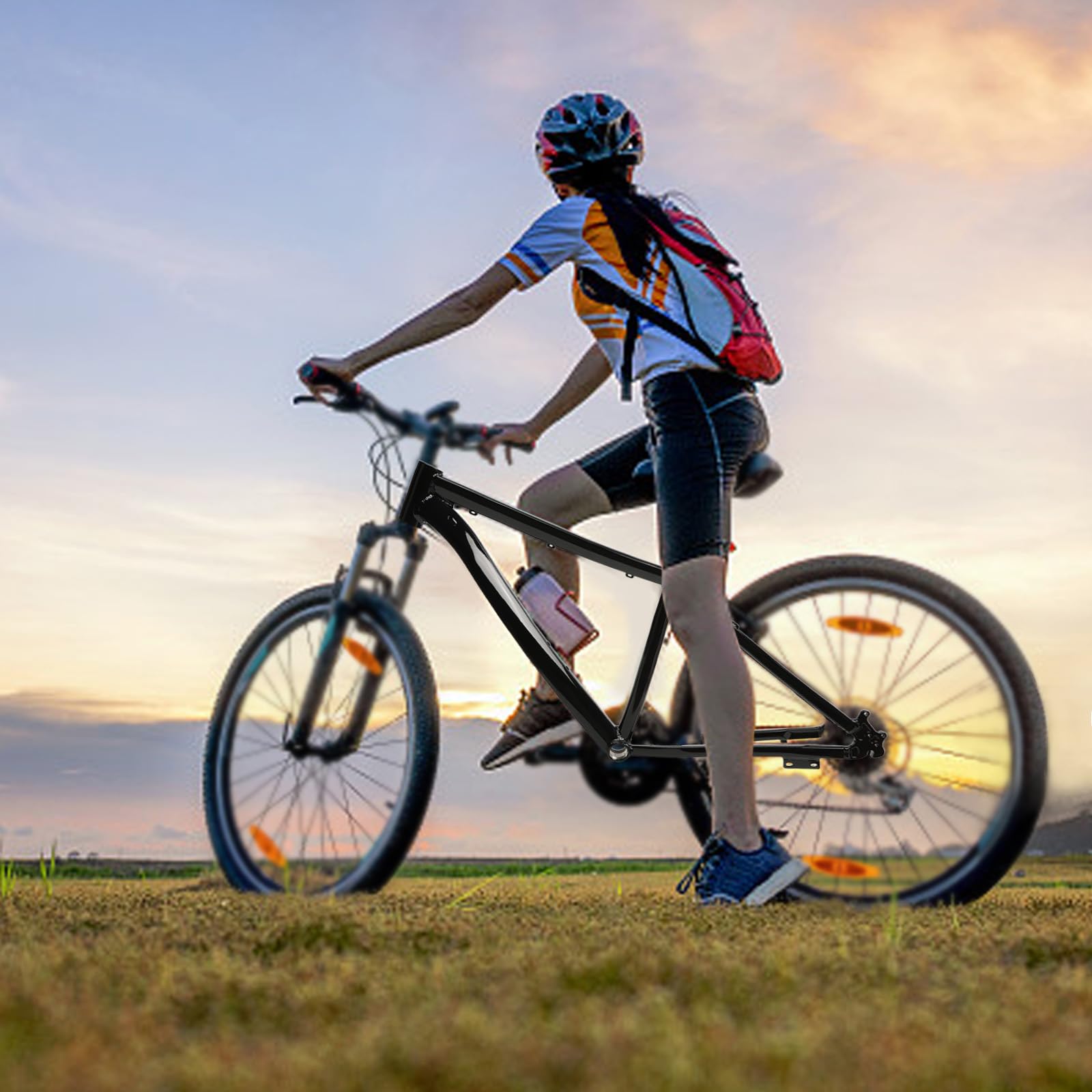 Telaio per mountain bike, in lega di alluminio, per mountain bike, mountain bike da 26 pollici, telaio per bicicletta MTB, telaio fino a 80-120 kg