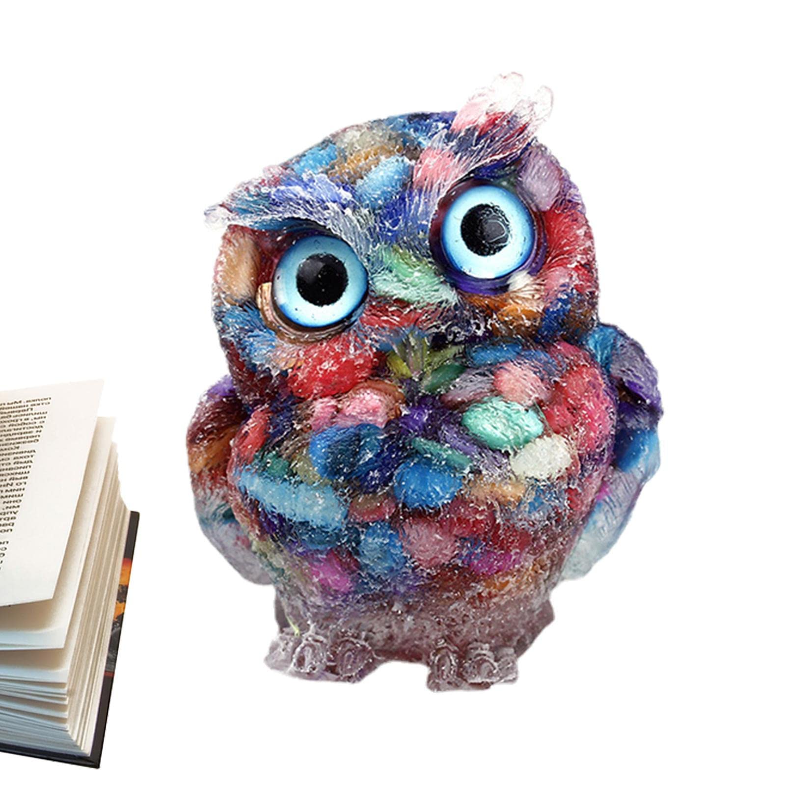 Amazon.co.jp: フクロウの置物 | 写真 クリスタルフクロウ現実的な外観