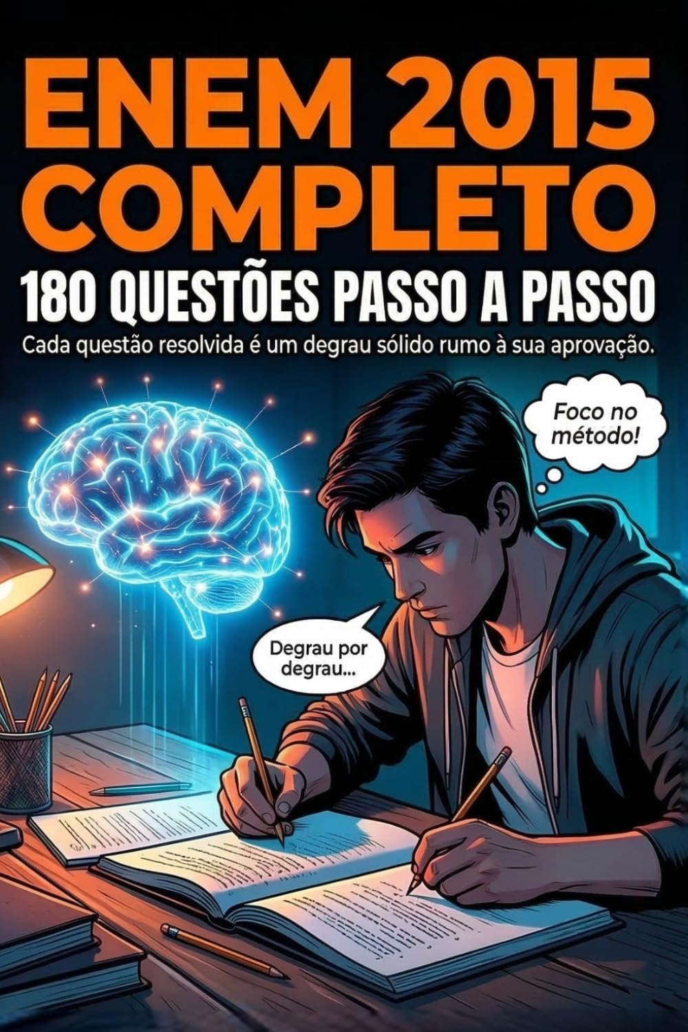 ENEM 2015 Completo 180 Questões Passo a Passo — Resolução Comentada com Fundamentação Teórica e Mapa Mental por Questão: 180 Questões com Teoria ... Profundo. (ENEM Resolvido Passo a Passo)