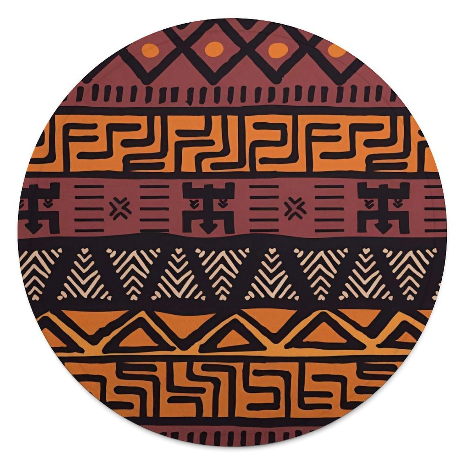 Couverture polaire ronde 140cm pour canapé bureau et camping