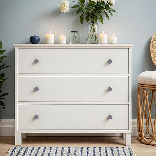 Miniatura 45 de Ravinte Paquete de 30 pomos de color negro mate para armarios de cocina, pomos redondos para cajones de cómodas, tiradores para cajones o puertas