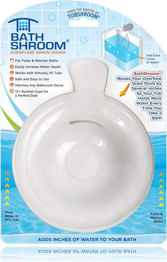 Bathshroom Overflow Drain Cover for Fuller Baths, White : Amazon.ca ...