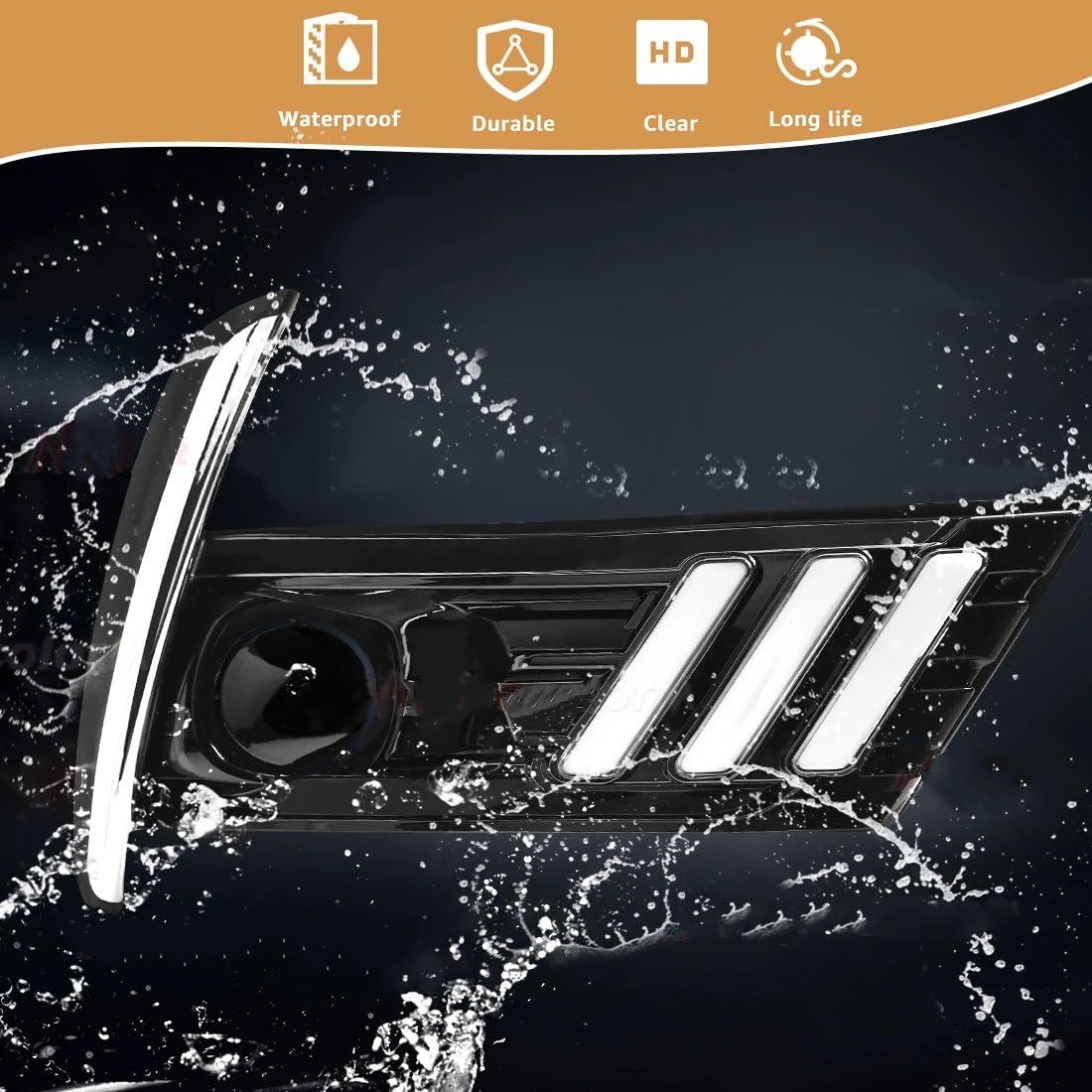 Luces Antiniebla Luz Niebla Para Toyota Para Corolla 2017-2018: Luces Diurnas LED (DRL) Antiniebla Intermitentes Posición Delanteras (12V)