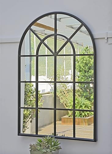 Miniatura 10 de Espejo de pared rectangular alto con marco de metal para sala de estar, tocador de baño o dormitorio, decoración de espejo colgante largo, se cuelga