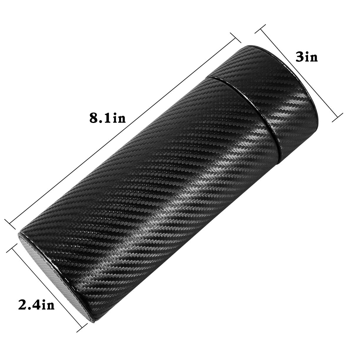 Travel Cigar Case with 100 Real Cedar Lined, Cigar jar humidor