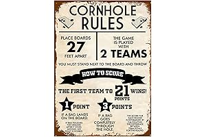 Star Wars Cornhole Rules Sign Retro Vintage Metal Tin Games Wall Decor