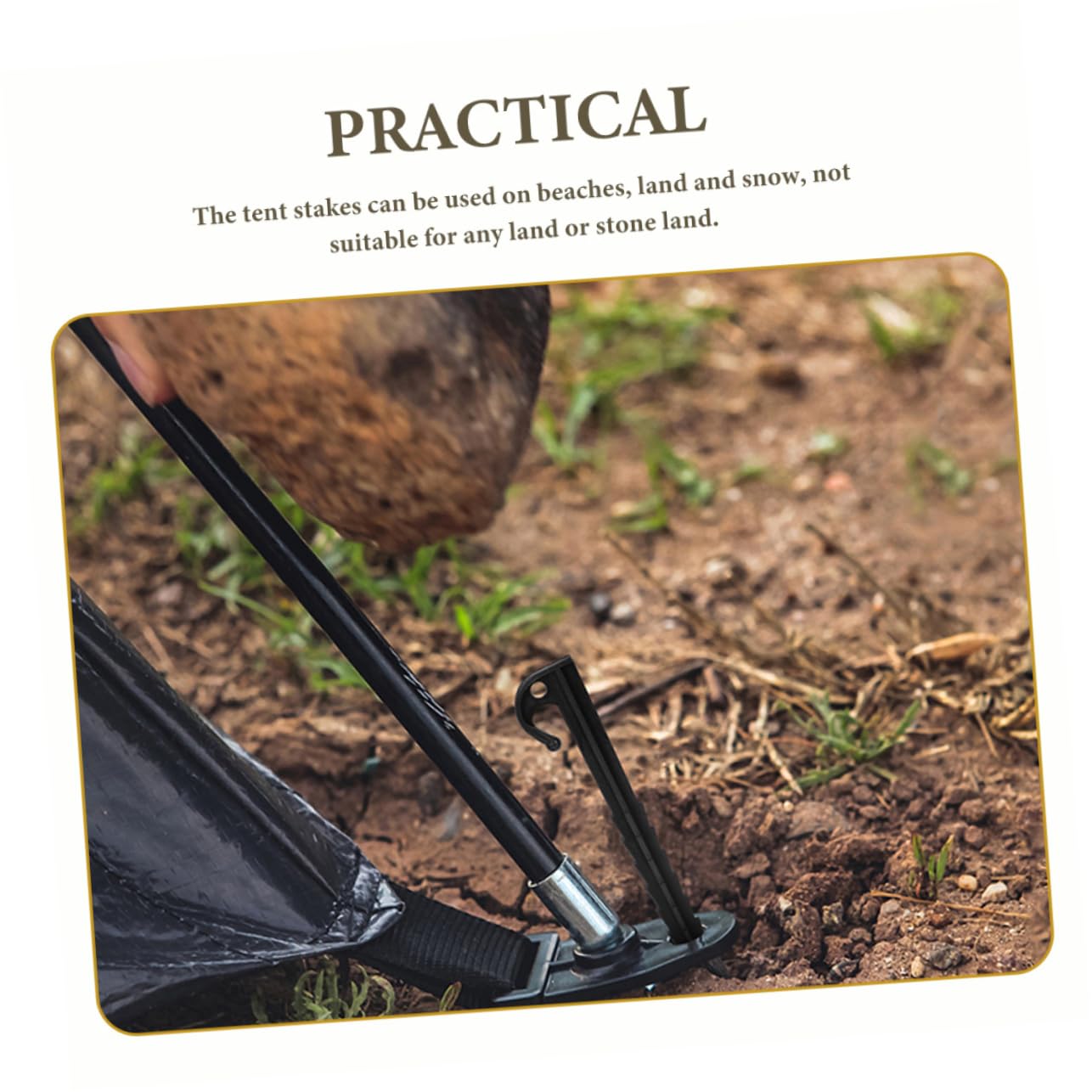 Supvox 3 Sätze Heringe Tent Poles Zeltschrauben Zeltbefestigungsnagel Zeltstangen Im Freien Pavillon Zelt Campingzubehör Erdspieße Zur Befestigung Von Zelten Plastik Pp Black 40 Stück * 3
