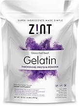 Zint Beef Gelatin Powder: Unflavored Kosher Paleo-Friendly Collagen Protein, 32 Ounce