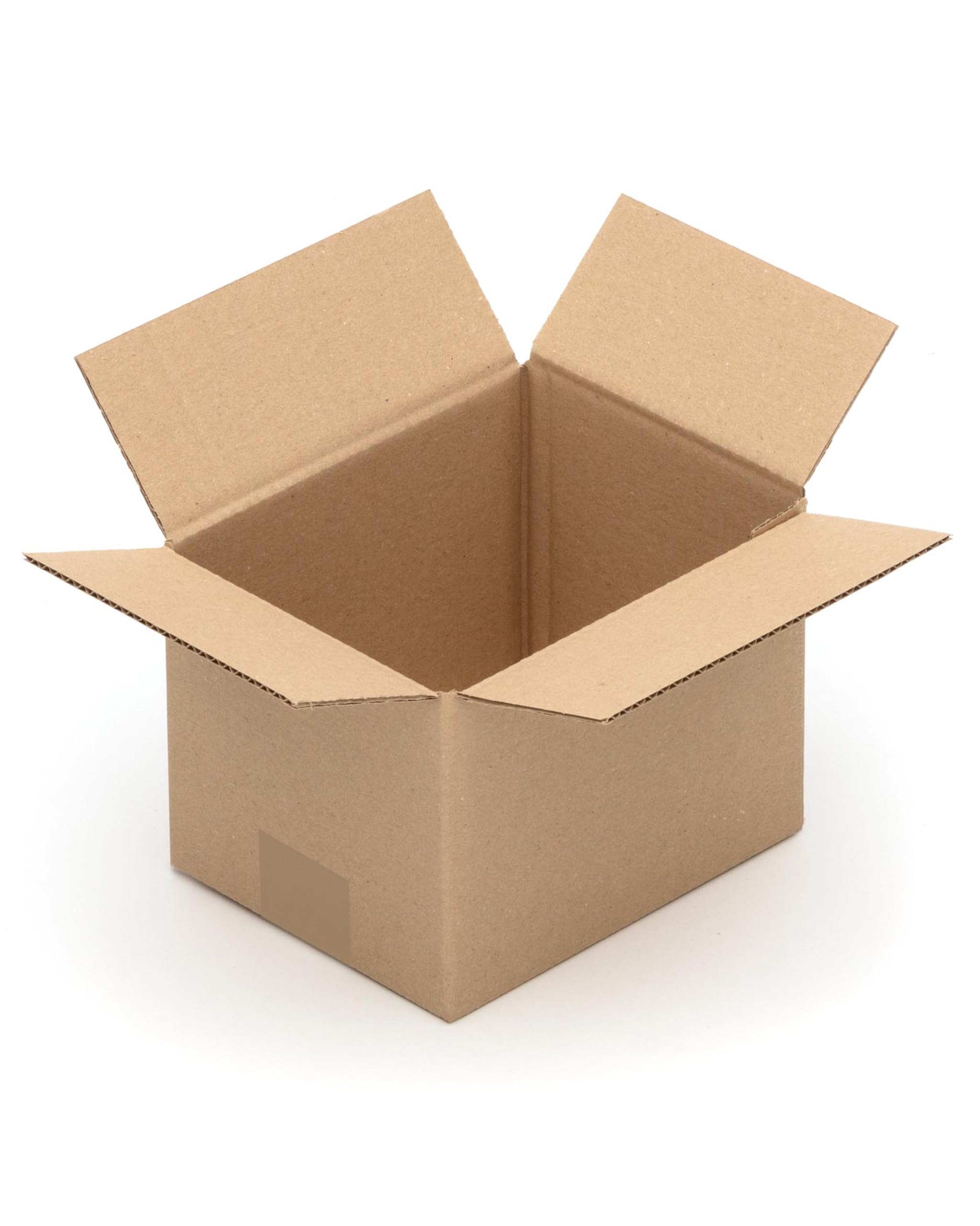 KK Verpackungen Versandkartons 190 x 150 x 140 mm Braun 1-wellig (Außenmaß 195 x 155 x 145 mm) | 500 Stück, Faltkartons Kartons für Versand als DHL Päckchen M Hermes Päckchen DPD GLS Paketklasse XS