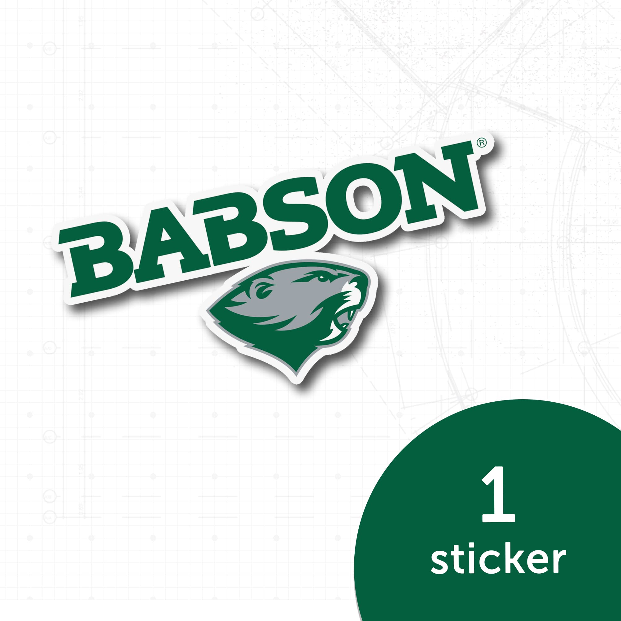Desert Cactus Babson College Sticker Sheet – 8 Vinyl Decals For Laptop, Water Bottle, Car – Officially Licensed