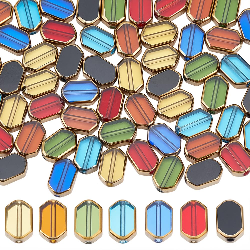 Perles de cristal rectangulaires anti-ternissement pour réparer et rehausser vos vieux bijoux