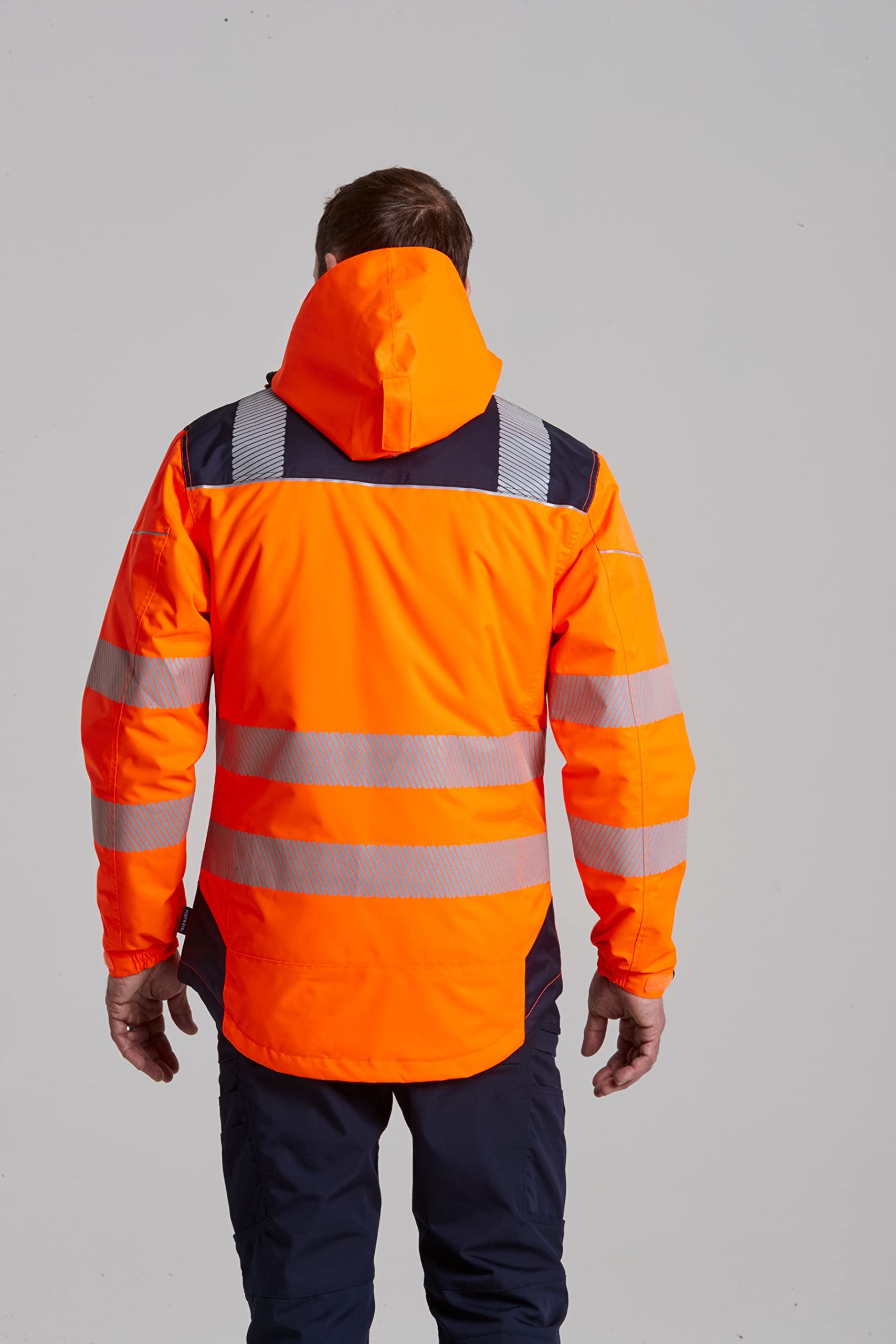 Portwest T400 Kurtka robocza PW3 Elementy Odblaskowe Elastyczna Konstrukcja | Pomarańczowy/Czarny, 3XL, EN ISO 20471 Klasa 3, EN 342, Długi Rękaw, 300D Oxford, Wodoodporność, Tkanina Wypełniająca, Zima