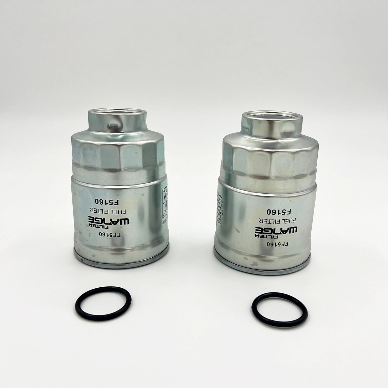 2x Fuel Filter Element For ISUZU NRR NQR NPR NPR-HD 4JJ1 3.0L 4HK1 5.2L 05-22