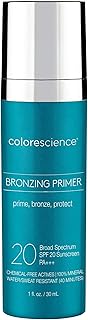 Colorescience Bronzing Primer SPF 20, Water Resistant Mineral Sunscreen,...