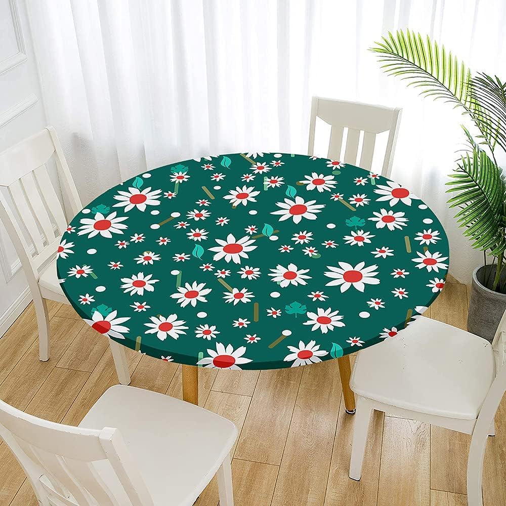 Treer Nappes Ronde Style Abstrait Nordique, Nappe Rondes Avec Bord