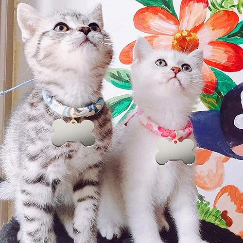 Miniatura 7 de 30 unidades de etiqueta de identificación de mascotas con forma de hueso de 1.496 pulgadas (1.496 in) de aluminio personalizada en blanco etiqueta