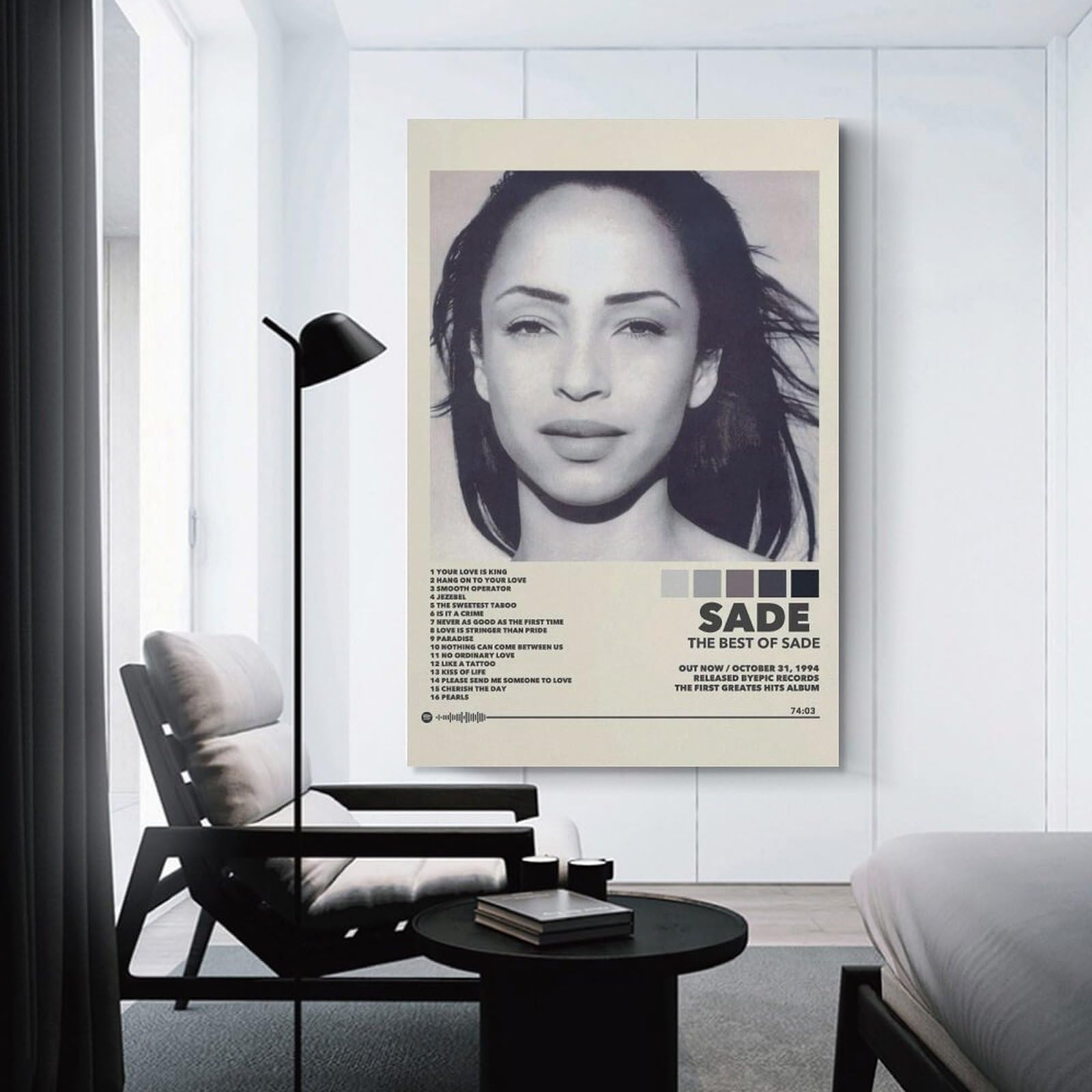 Sade 1 Landscape Canvas Poster - Unframed Art Print 8x12 Inches (20x30cm) For Bedroom, Office, Gift