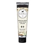 Dionis Goat Milk Skincare 3.3oz Nutty Vanilla Hand & Body Cream - Travel Size Hand Lotion For Hydrating & Moisturizing Dry Skin - Cruelty Free Cream Made In The USA - Paraben Free Formula
