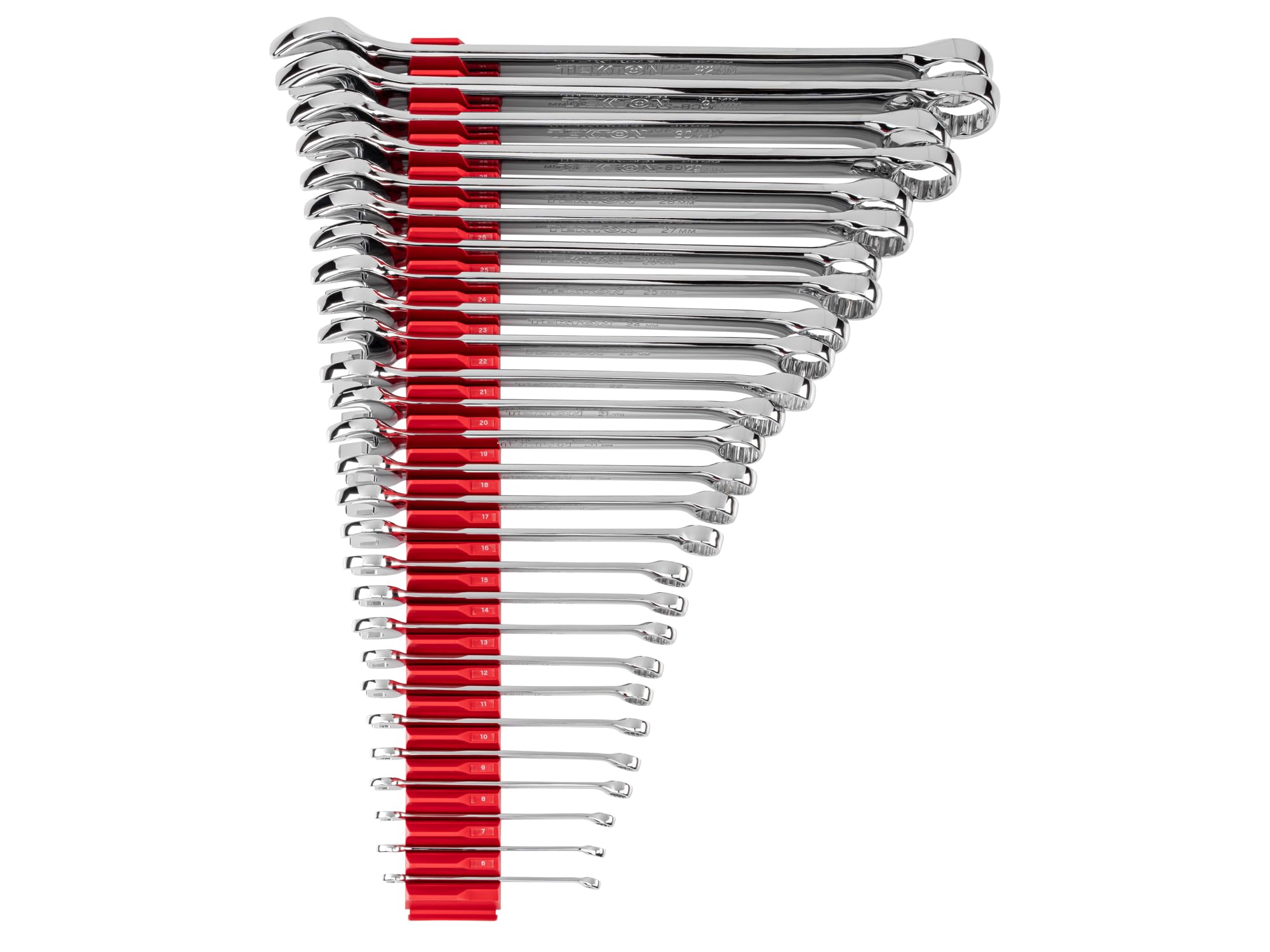 TEKTON Combination Wrench Set with Modular Organizers, 27-Piece (6