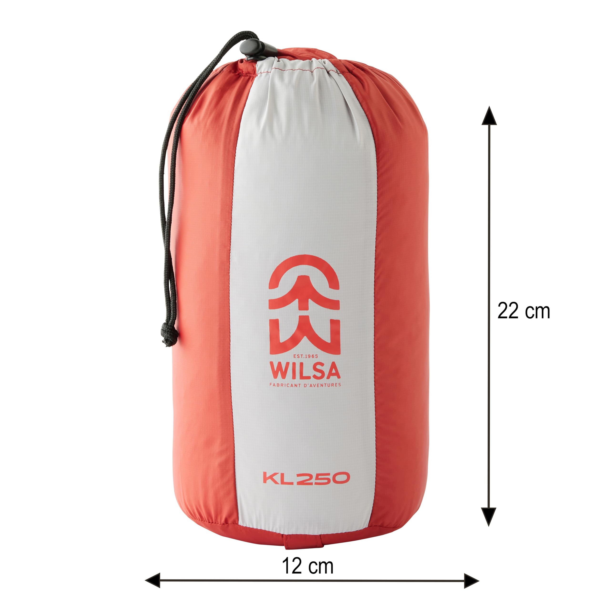 Wilsa Outdoor Śpiwór 5° Sarkofag 215x80 cm Czerwony/Czarny, KL 250 104021