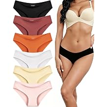 Womens Seamless Underwear No Show Stretch Bikini Panties No Panty Line Invisibles Hipster Briefs Soft Silky 6 Pack