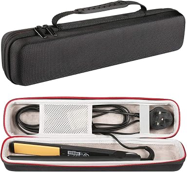 Faylapa Hard Carry Travel Case for Hair Straightener Iron Black