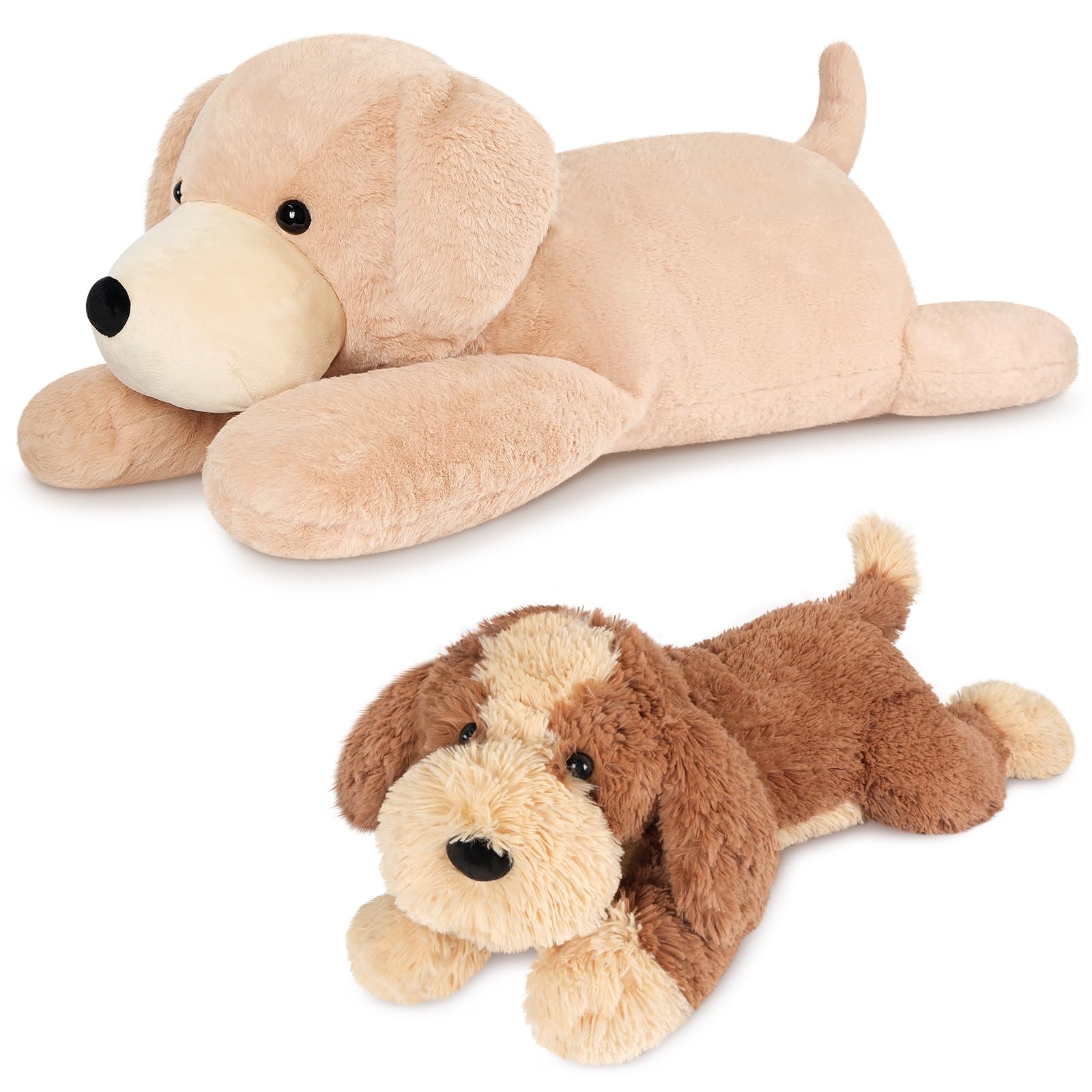 43 inch Golden Retriever Giant Dog Stuffed Animal Lifelike Jumbo Dog Plush for Stress Relief Companion Extra Soft