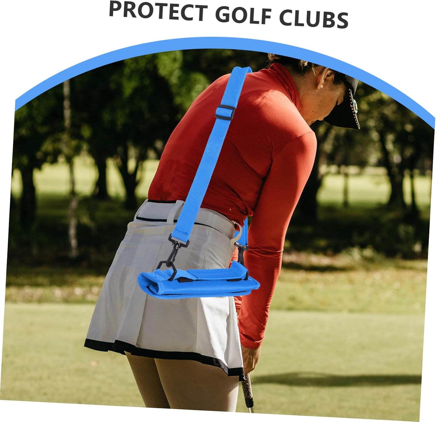 VANZACK Portable Lightweight Golf Carry Bag Crossbody Carrier for Practice and Travel Holds Multiple for Driving Range and Weekend Golfers