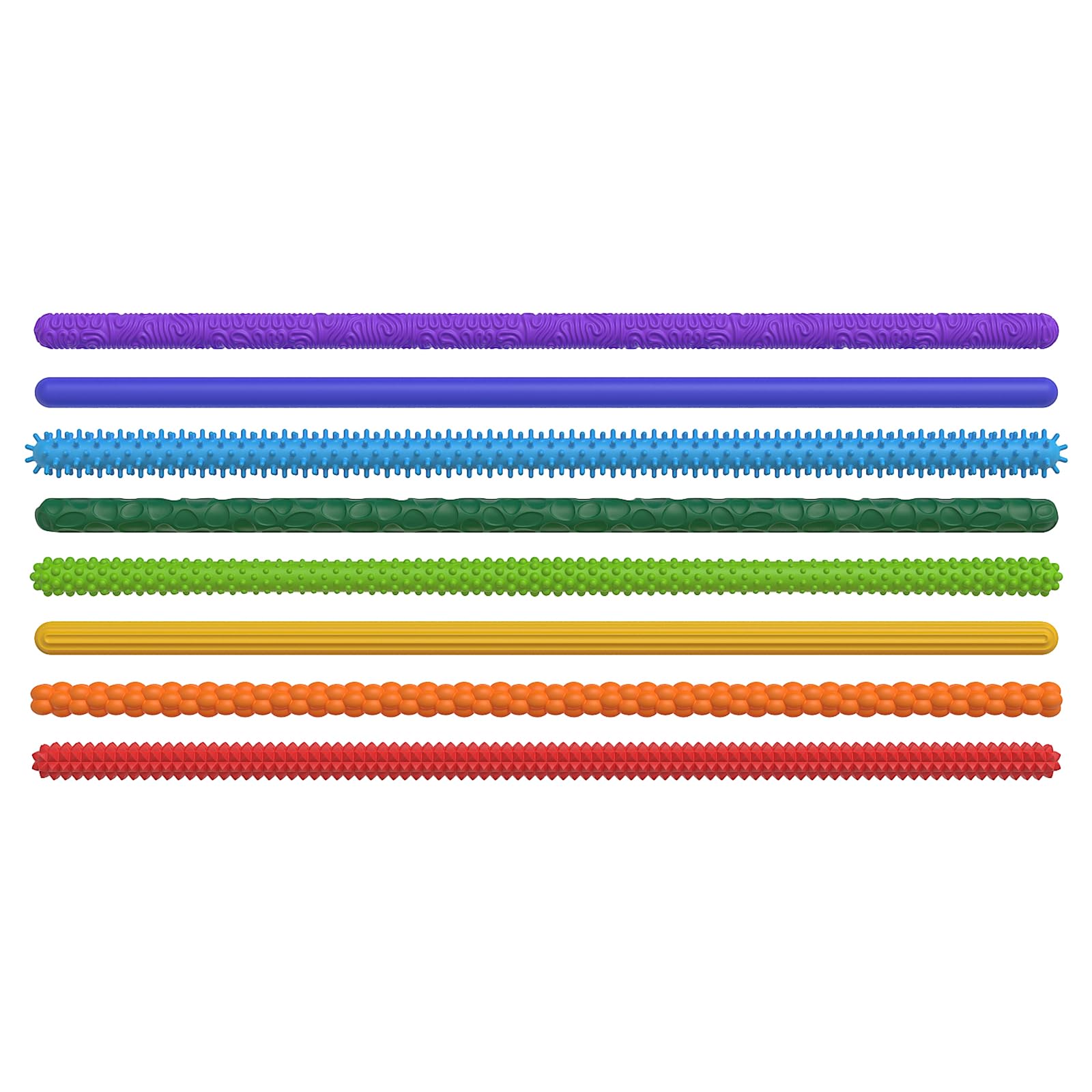 8 Pack Fidget Toys Sensory Stick Textured Calming Sensory Toys for Autism Kids Anxiety Relief Fidgets for Classroom Student Travel Activities Essential Fidget Toy Road Trip Essentials (8) - Image 2