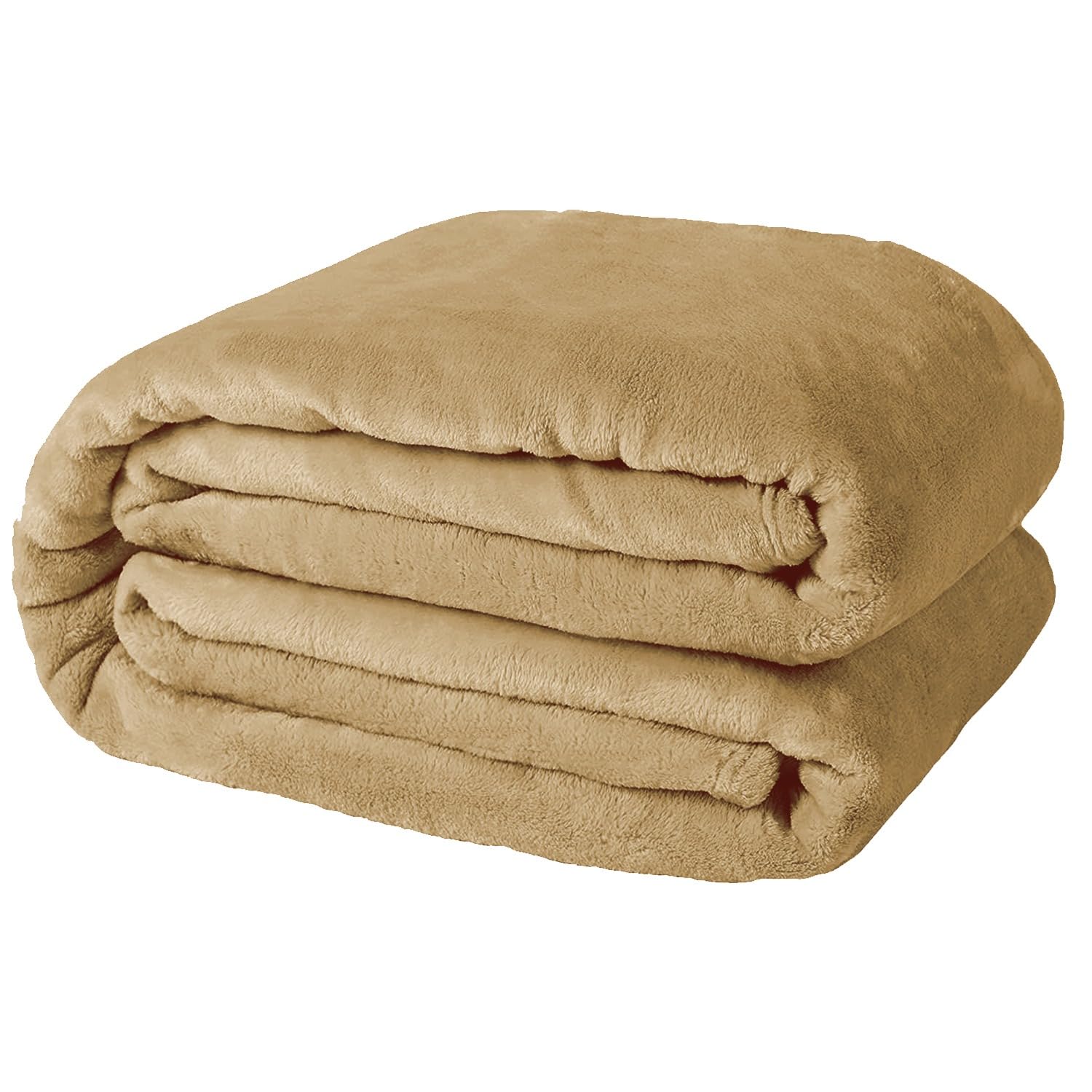 Casabella Mink Beige Deluxe Soft Faux Fur Mink Fleece Throw Blanket-150X200 Cm, Sofa Throws, Cozy Warm Blanket Throw For Bed, Settees, Double Mink Fleece Blankets