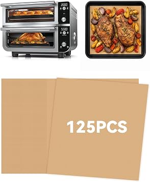 125PCS Airfryer Paper Liners Compatible with Ninja Double Oven Pro Smart XL