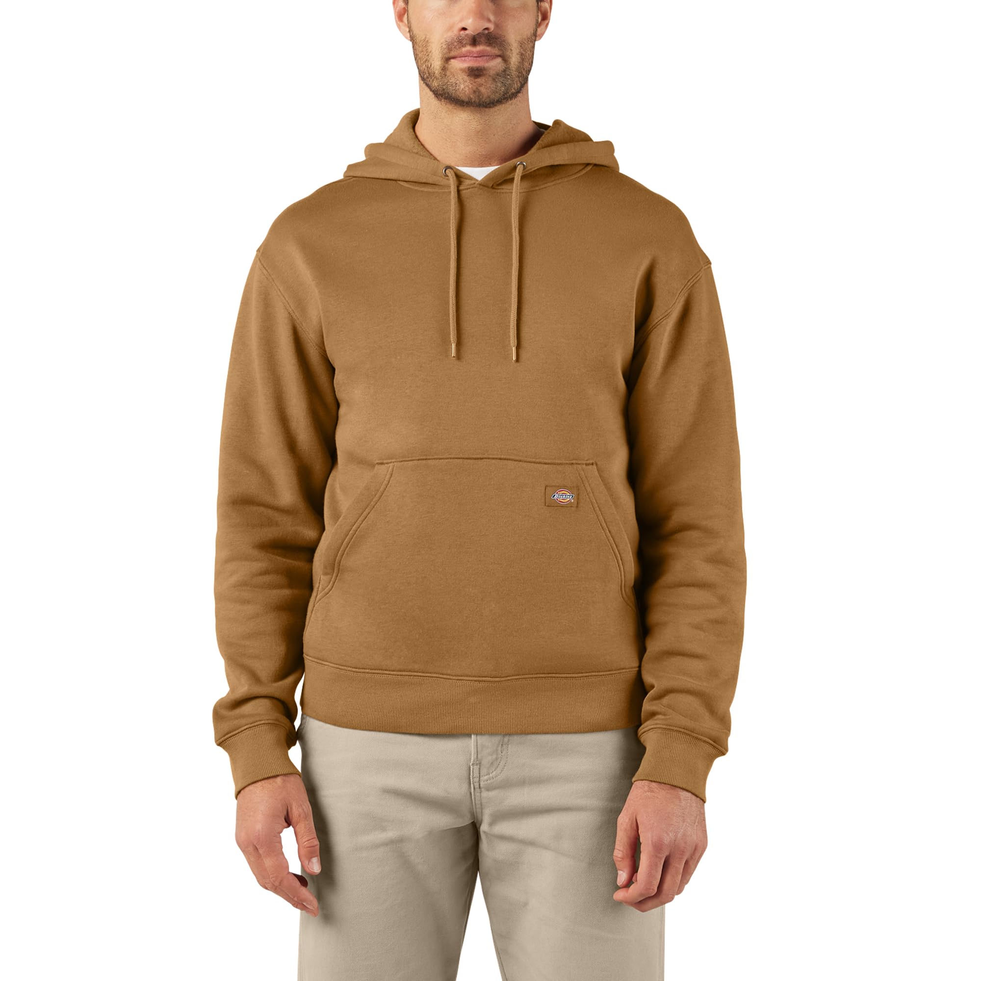 Dickies Men's Brown Duck Pullover Fleece Hoodie
