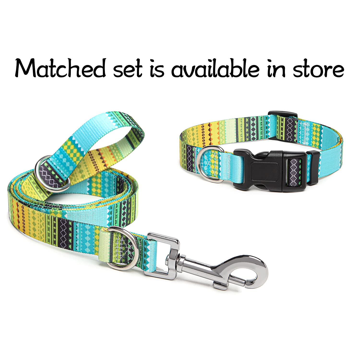 Adjustable Dog Collar with Patterns, Ultra Comfy Soft Nylon Breathable Pet Collar for Small Medium Large Dogs (L, Floral Orange) — view 212