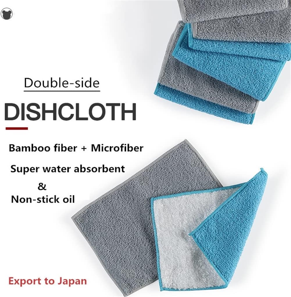 Double-Sided Microfiber Fiber Kitchen Towel HouseholdCleaning Supplies Dish Washers Cloth