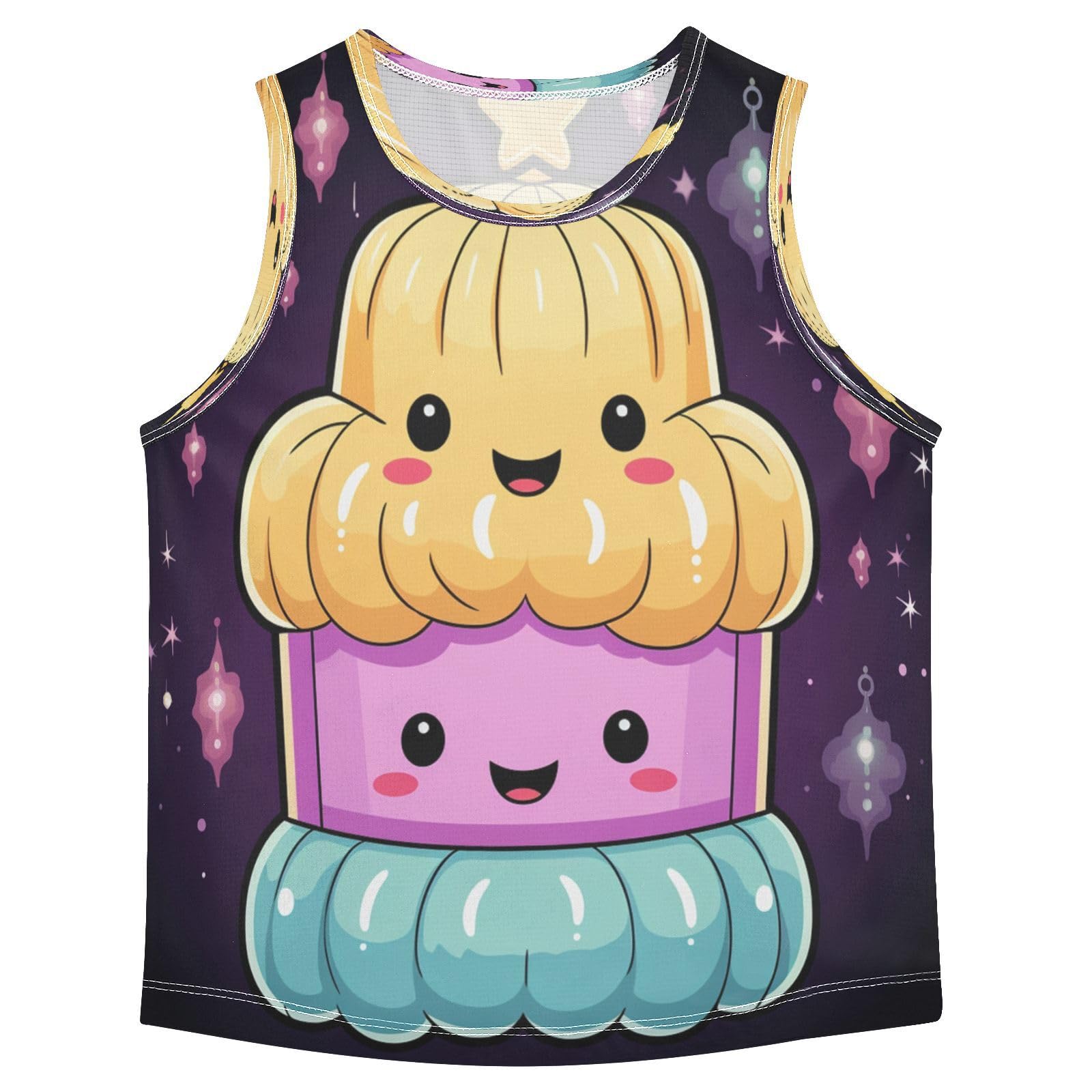 Doodle Lindo Medusas Animales Camisetas Sin Mangas Tipo Tank Top para Niños Jóvenes Ideales para Actividades Deportivas
